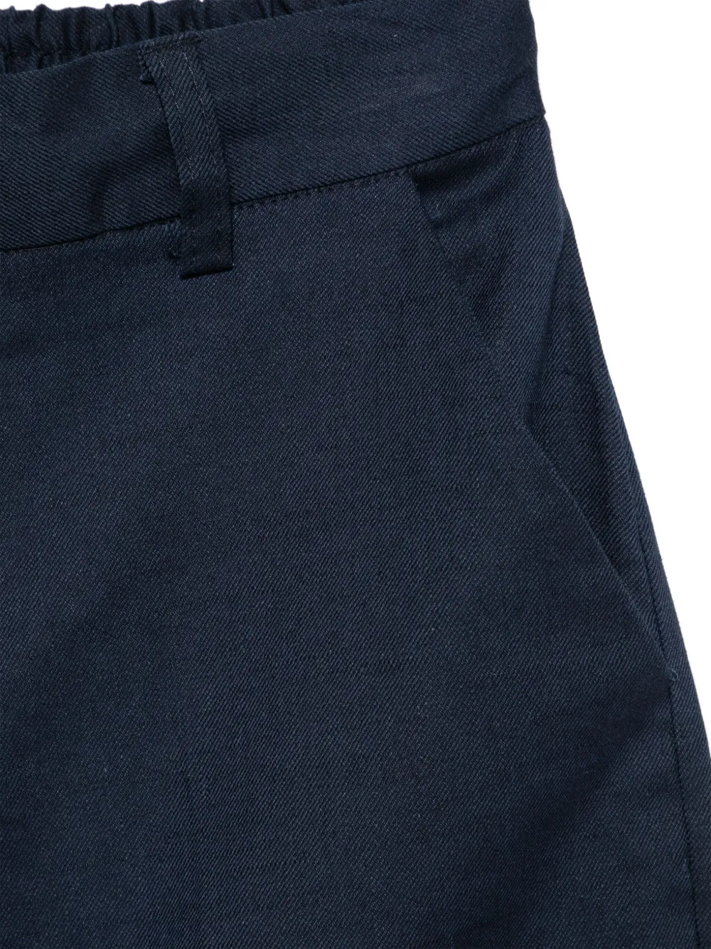 Paolo Pecora Kids Shorts met twill weving Blauw