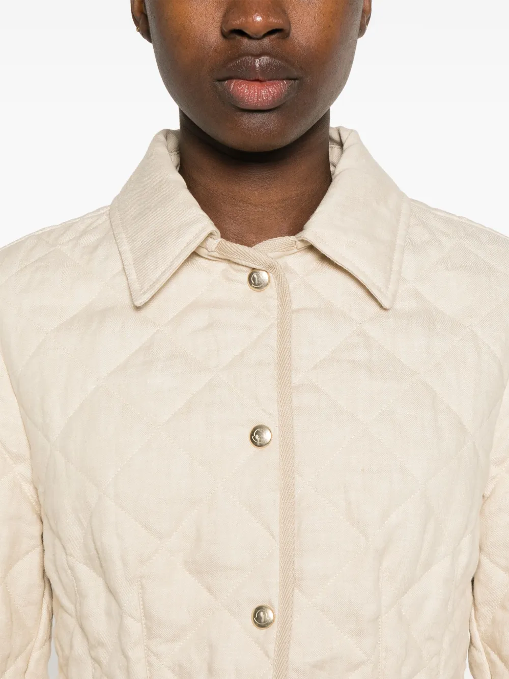Shop Moncler Uzes Jacket In Neutrals