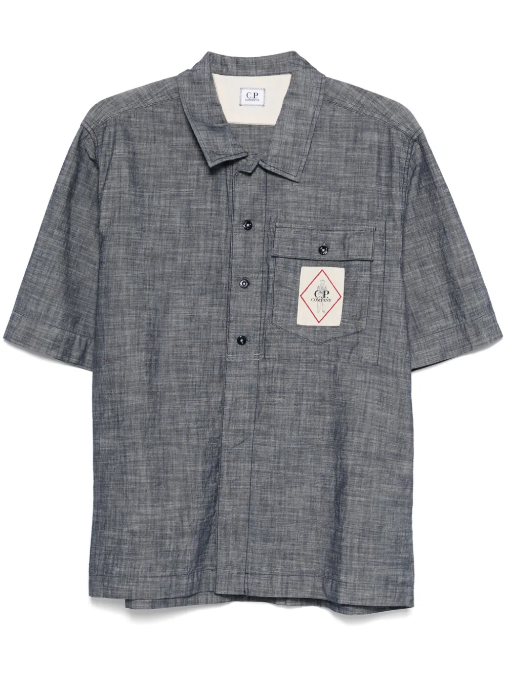 C.P. Company camisa con parche del logo | azul | Image 1