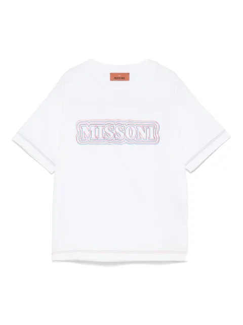 Missoni Kids playera con logo en relieve
