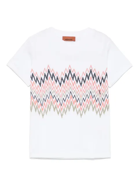 Missoni Kids تيشيرت بطبعة متعرجة