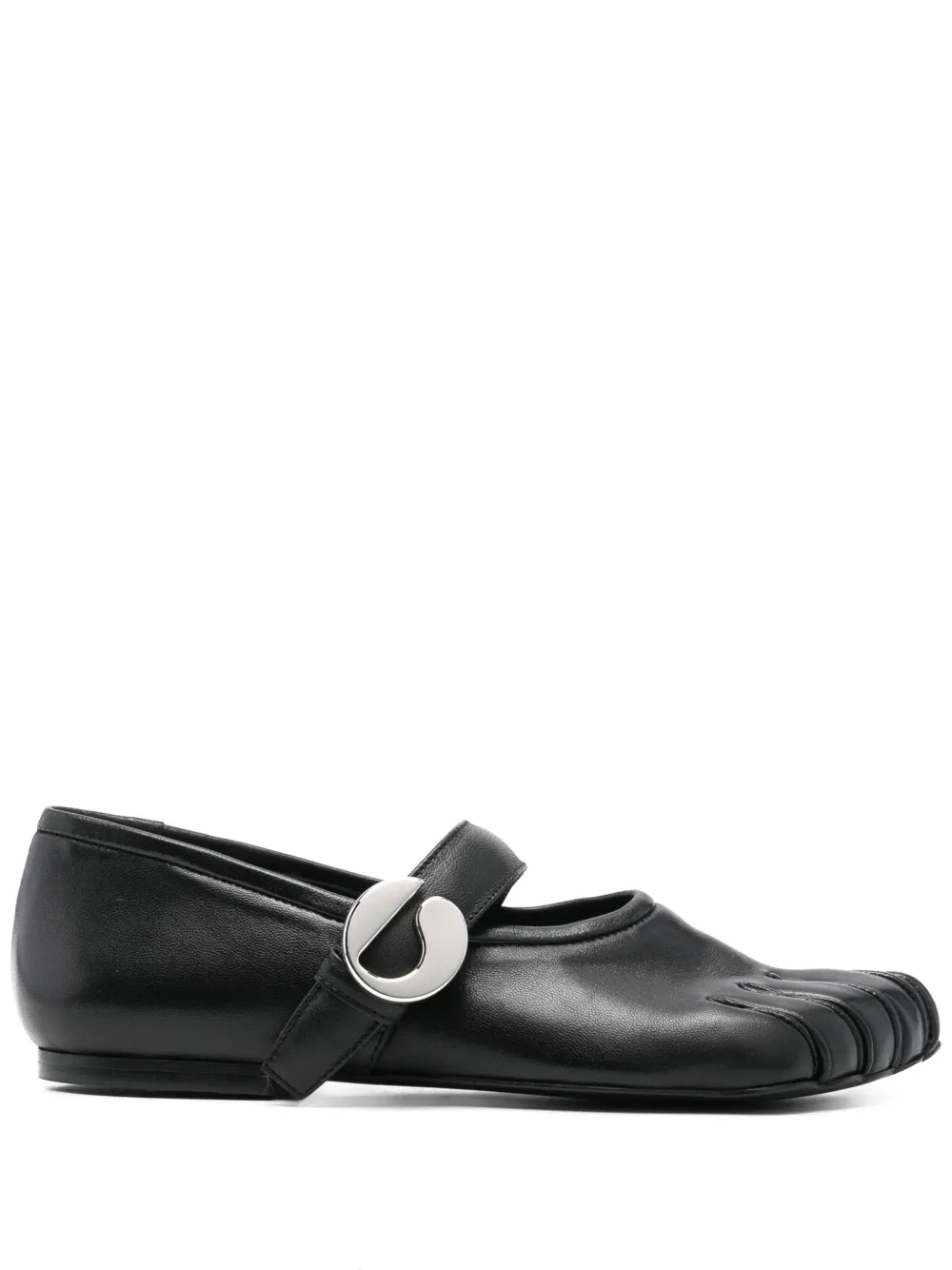 Coperni Five-Toe ballerina shoes Black