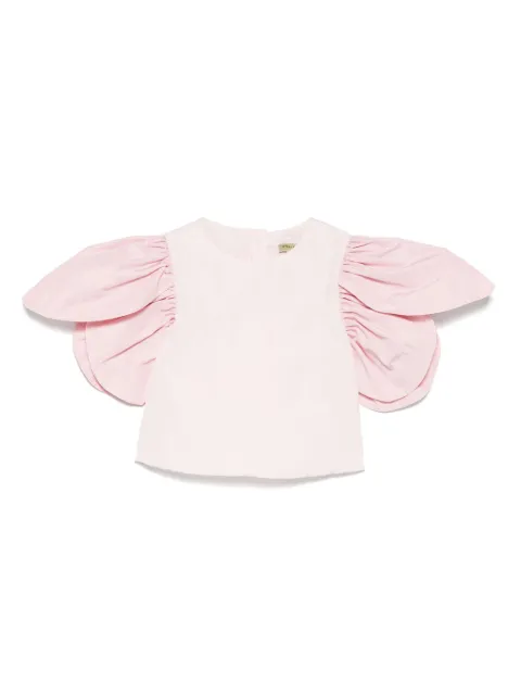 Stella McCartney Kids Bluse mit Blütenärmeln