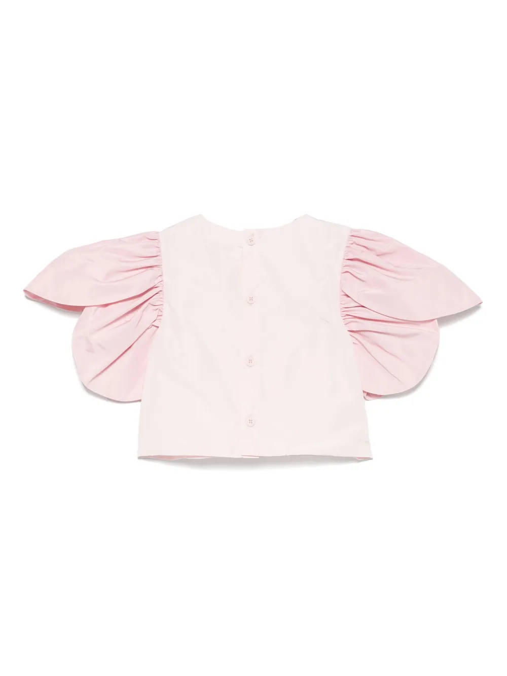 Stella McCartney Kids Shirt met bloemblaadjes op de mouw Roze