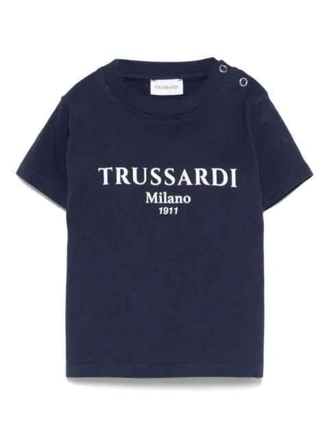 TRUSSARDI JUNIOR playera con logo estampado