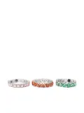 Essentiel Antwerp rhinestone bracelets (set of three) - Silver
