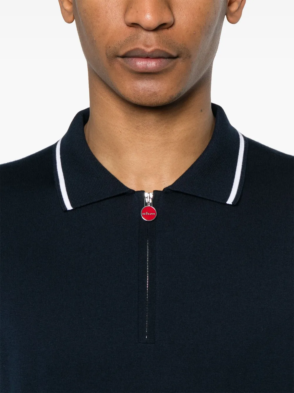 Kiton Katoenen poloshirt Blauw