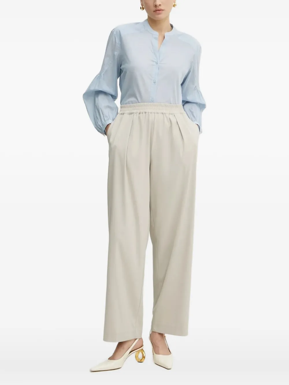 BOSS balloon-sleeve shirt | Blue | Image 1