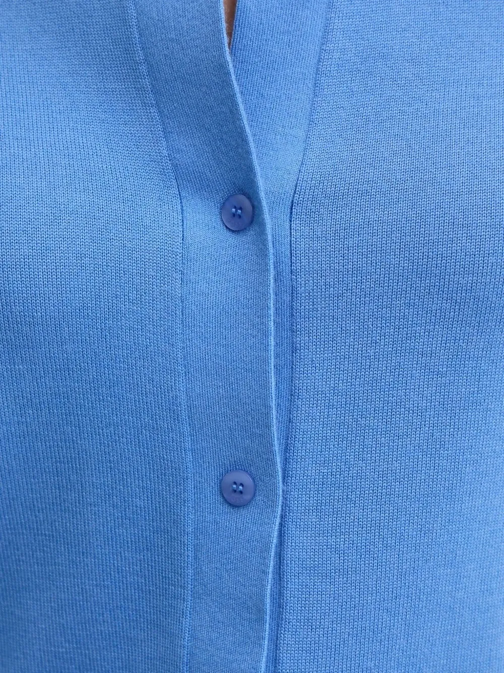 Hugo Boss Button-front Cardigan In Blue