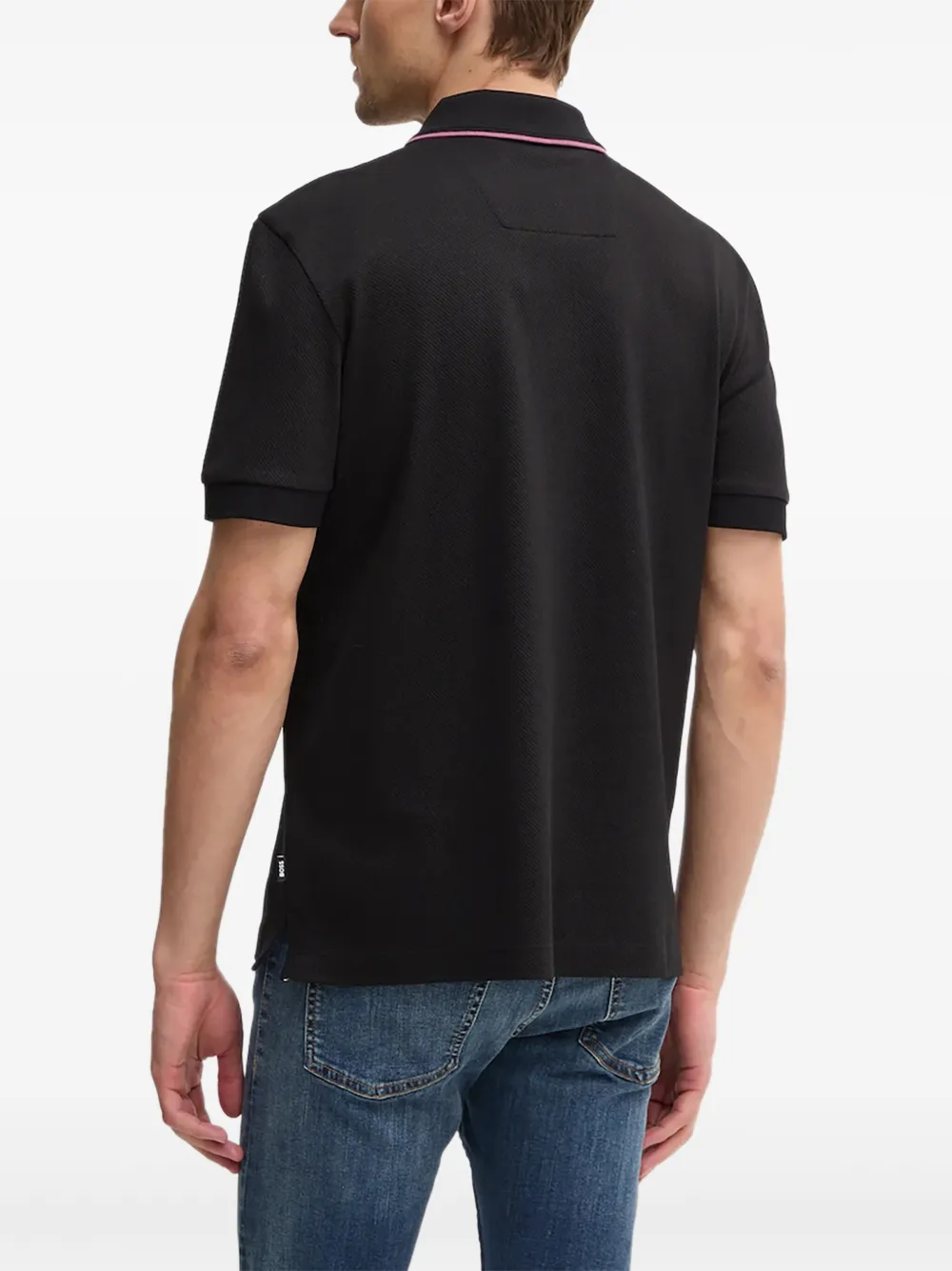 BOSS half-zip cotton polo shirt | Image 2