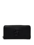 BOSS logo-embossed wallet - Black