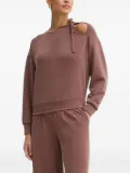 BOSS tie-detail cut-out sweater - Orange