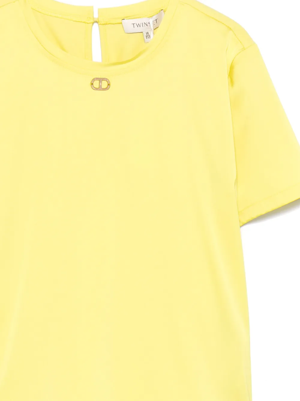 TWINSET Kids T-shirt met vlakken Geel