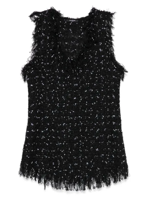 Balmain تانك توب تويد