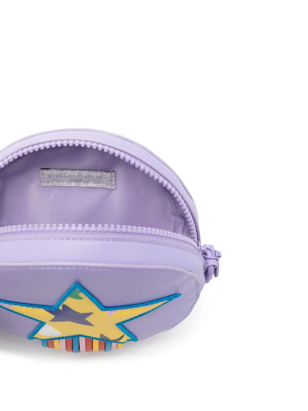 Stella McCartney Kids Crossbodytas met ster en franje Paars