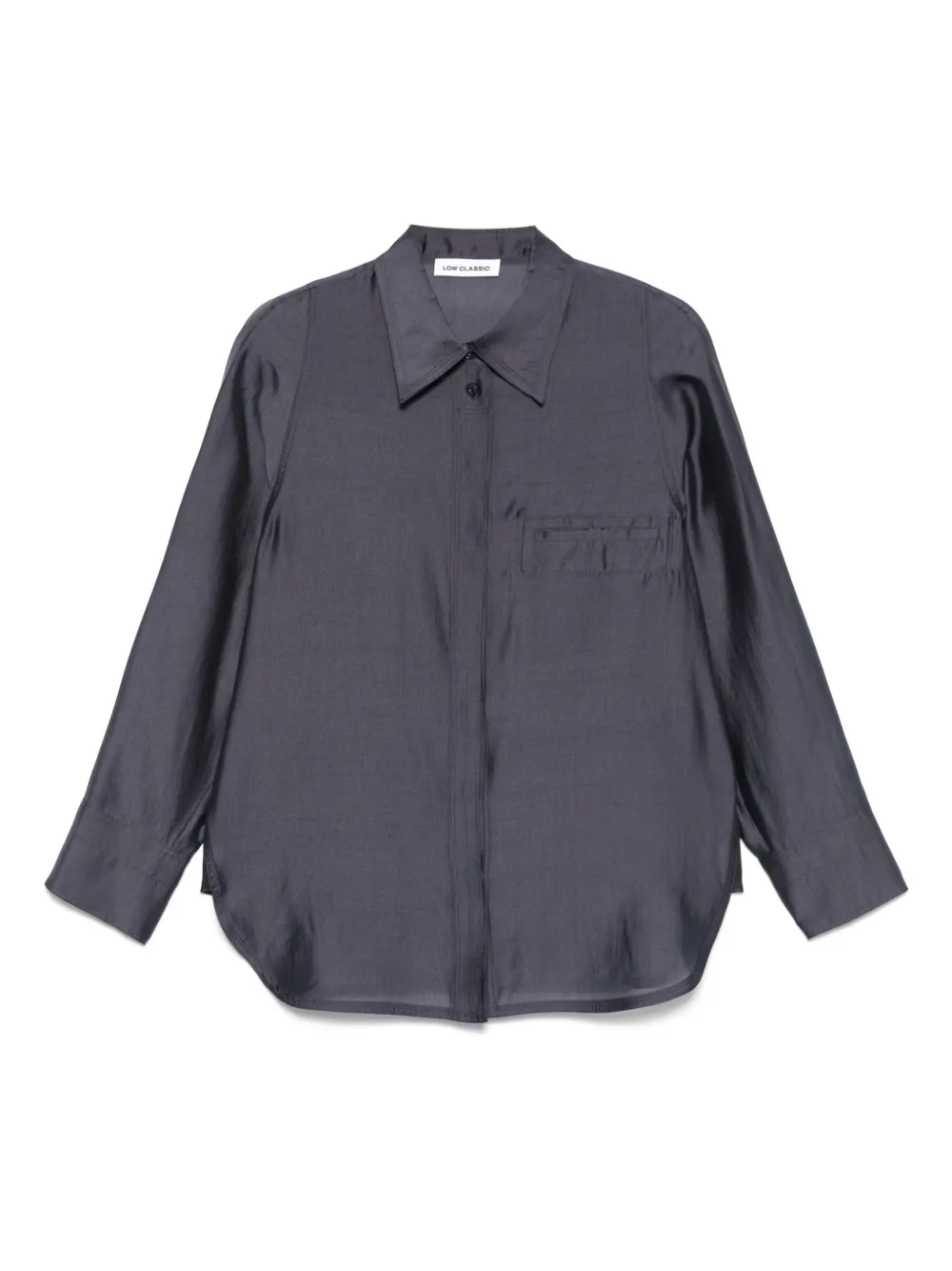 strap-detail shirt