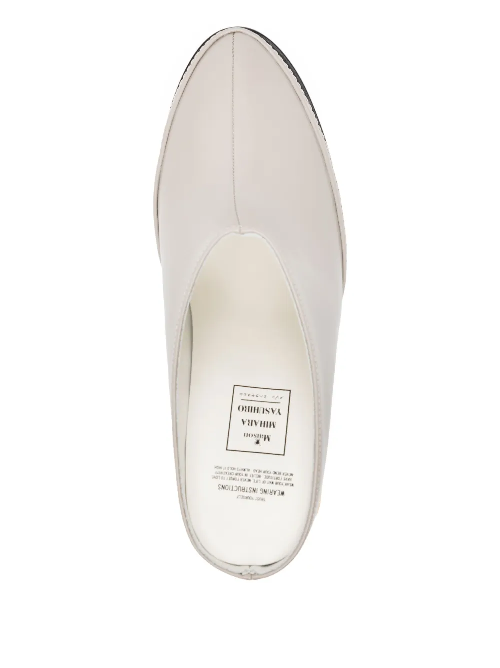Maison MIHARA YASUHIRO duck-heel mules Grey