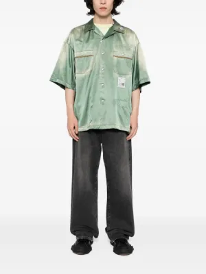 ミハラヤスヒロ ワッフル地 ヘンリーネックシャツ Maison MIHARA YASUHIRO Shirts for Men | FARFETCH US