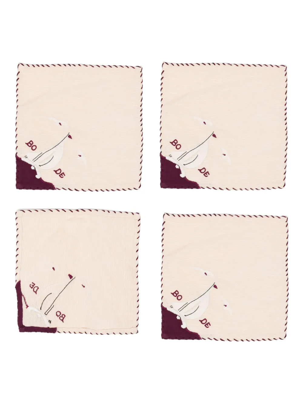 BODE Garden party cocktail napkins | Neutrals | Image 1