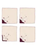 BODE Garden party cocktail napkins - Neutrals