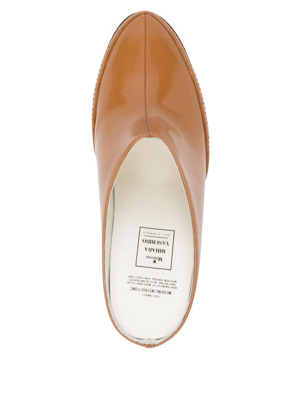 Maison MIHARA YASUHIRO duck-heel mules Brown