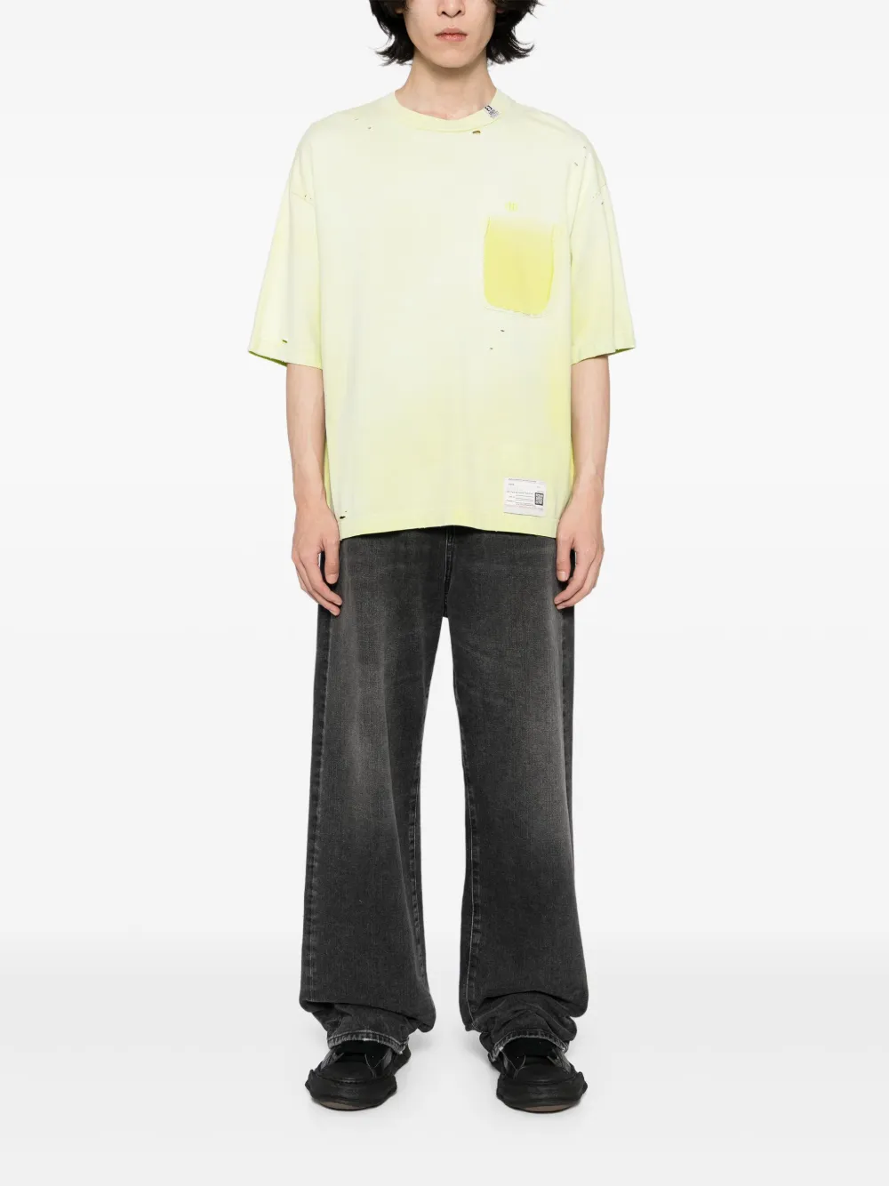 Maison MIHARA YASUHIRO Sun Faded Like T-shirt - Geel