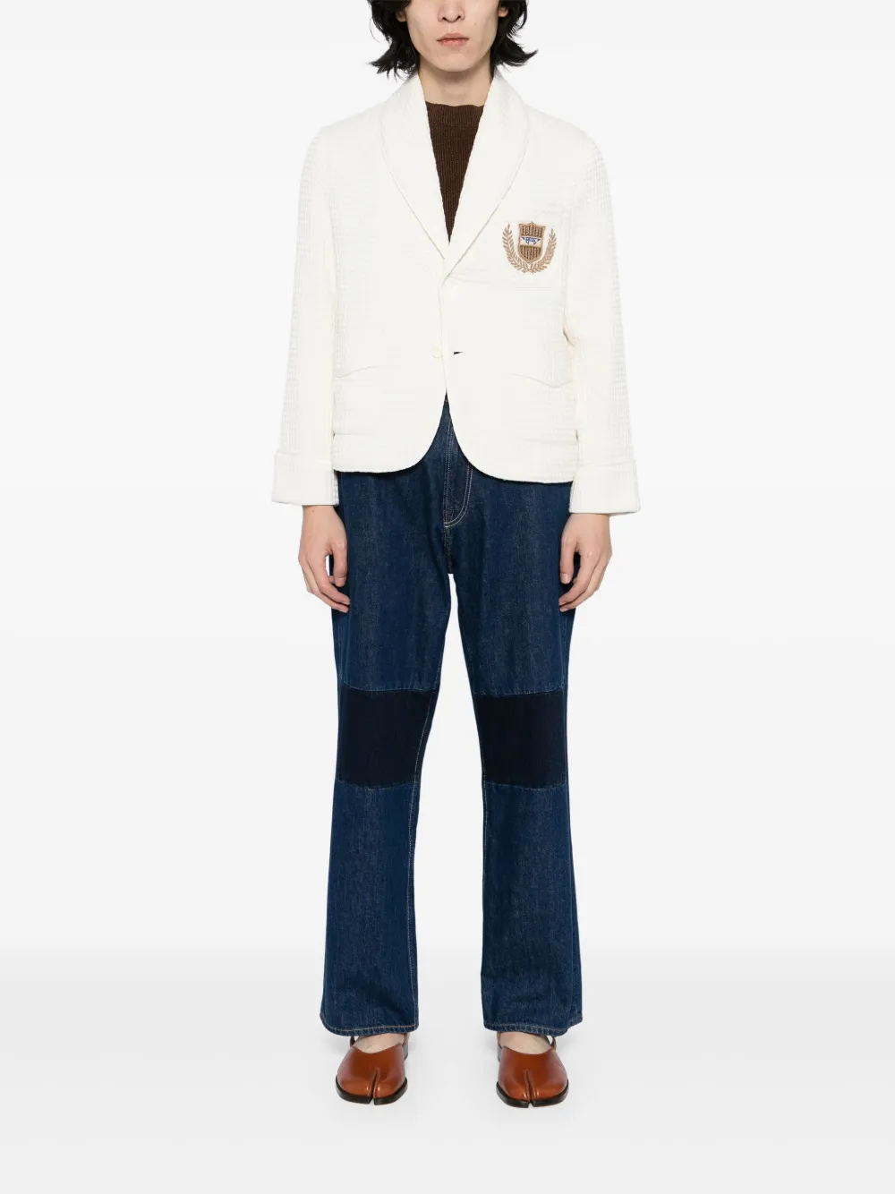 BODE embroidered logo-appliqué blazer | Blazers | Image 2