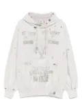 Maison MIHARA YASUHIRO bleached cat-print hoodie - Pink