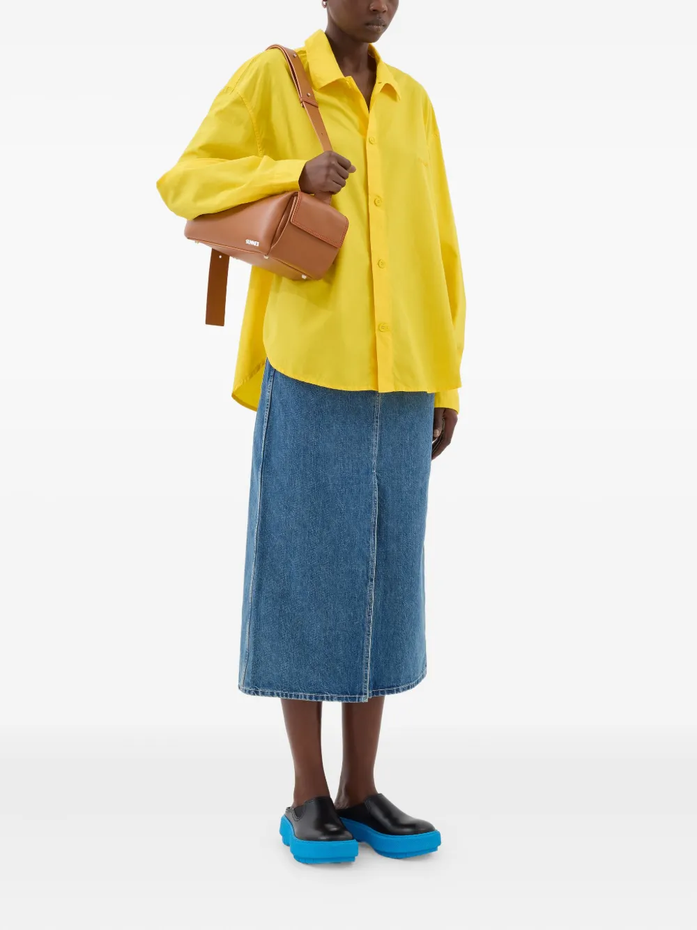 Sunnei katoenen shirt Geel