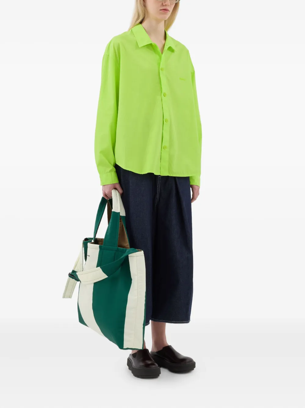 Sunnei katoenen shirt Groen