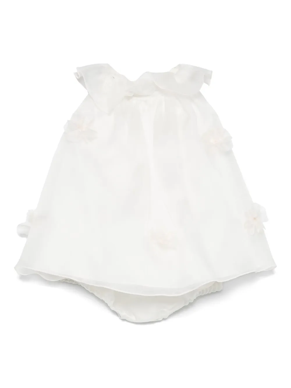 La Stupenderia robe à fleurs appliquées | blanc | Image 1