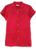 KHAITE Keefe blouse - Red