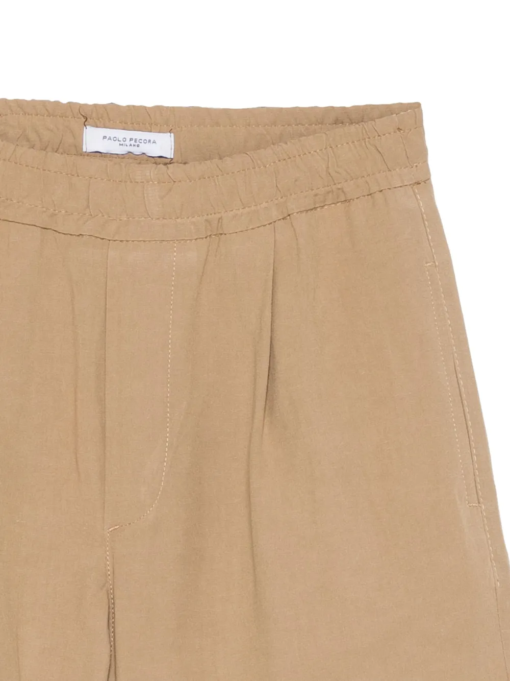 Paolo Pecora Kids Geplooide shorts Beige