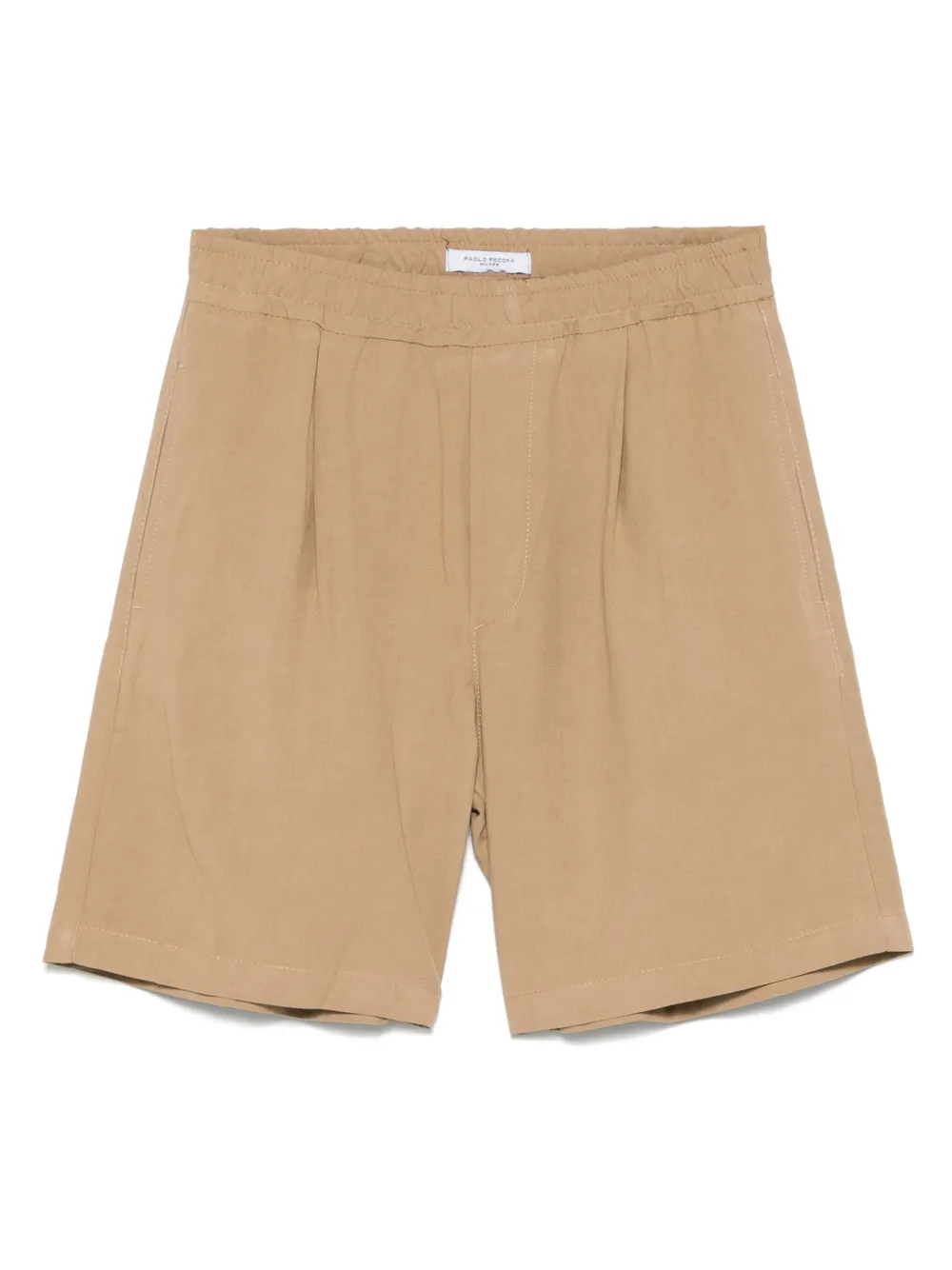 Paolo Pecora Kids Geplooide shorts Beige