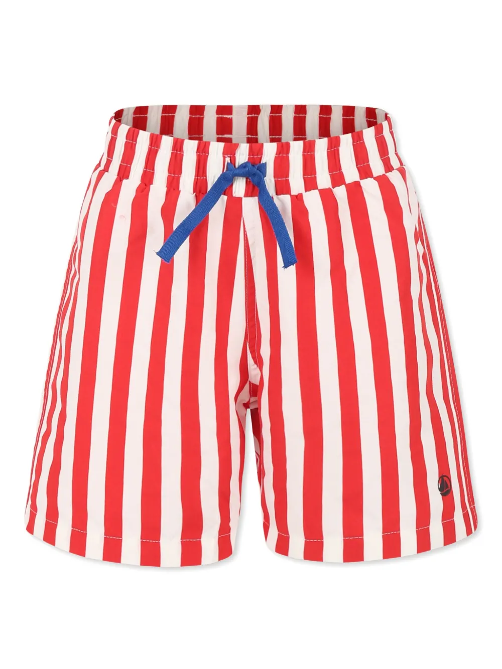 Petit Bateau ストライプ スイムショーツ - レッド Petit Bateau ストライプ スイムショーツ - レッド
