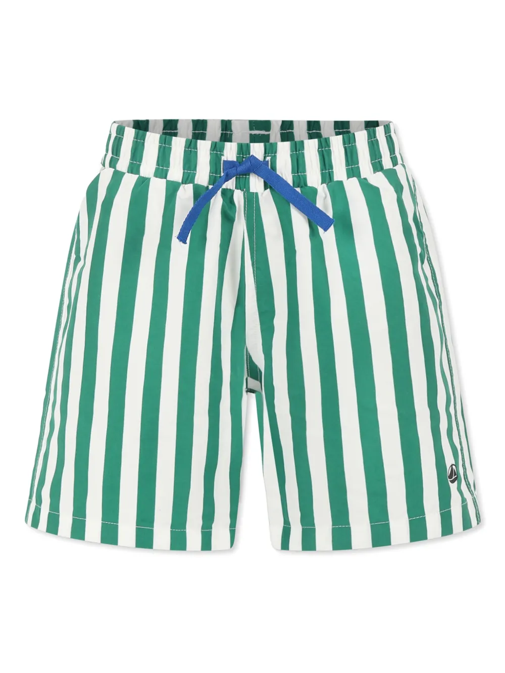 Petit Bateau ストライプ スイムショーツ - グリーン Petit Bateau ストライプ スイムショーツ - グリーン