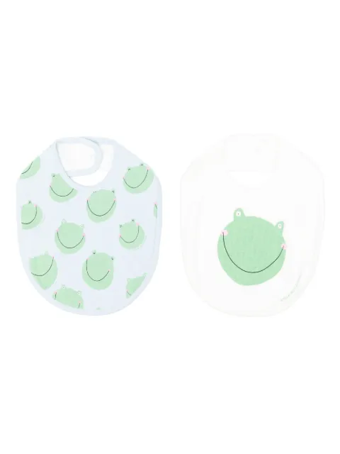 Stella McCartney Kids frog-print bibs