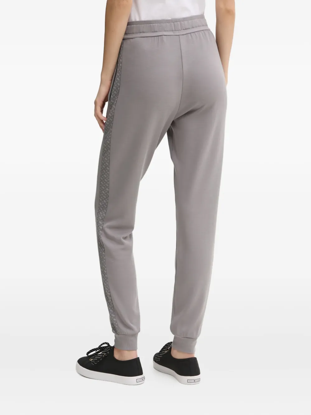 Hugo Boss Logo-plaque Track Pants In Gray