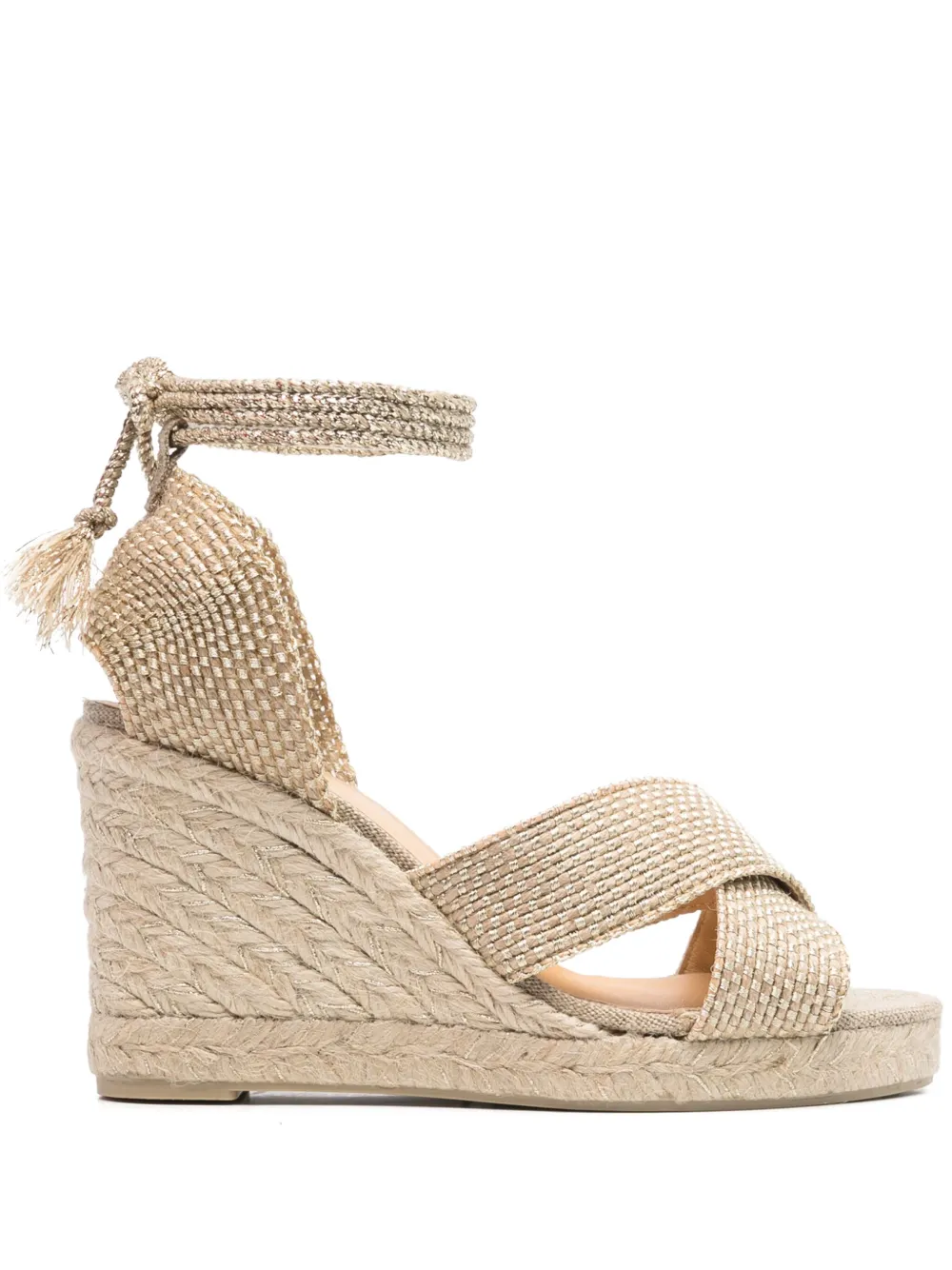 Castañer 90mm Becca espadrilles Gold