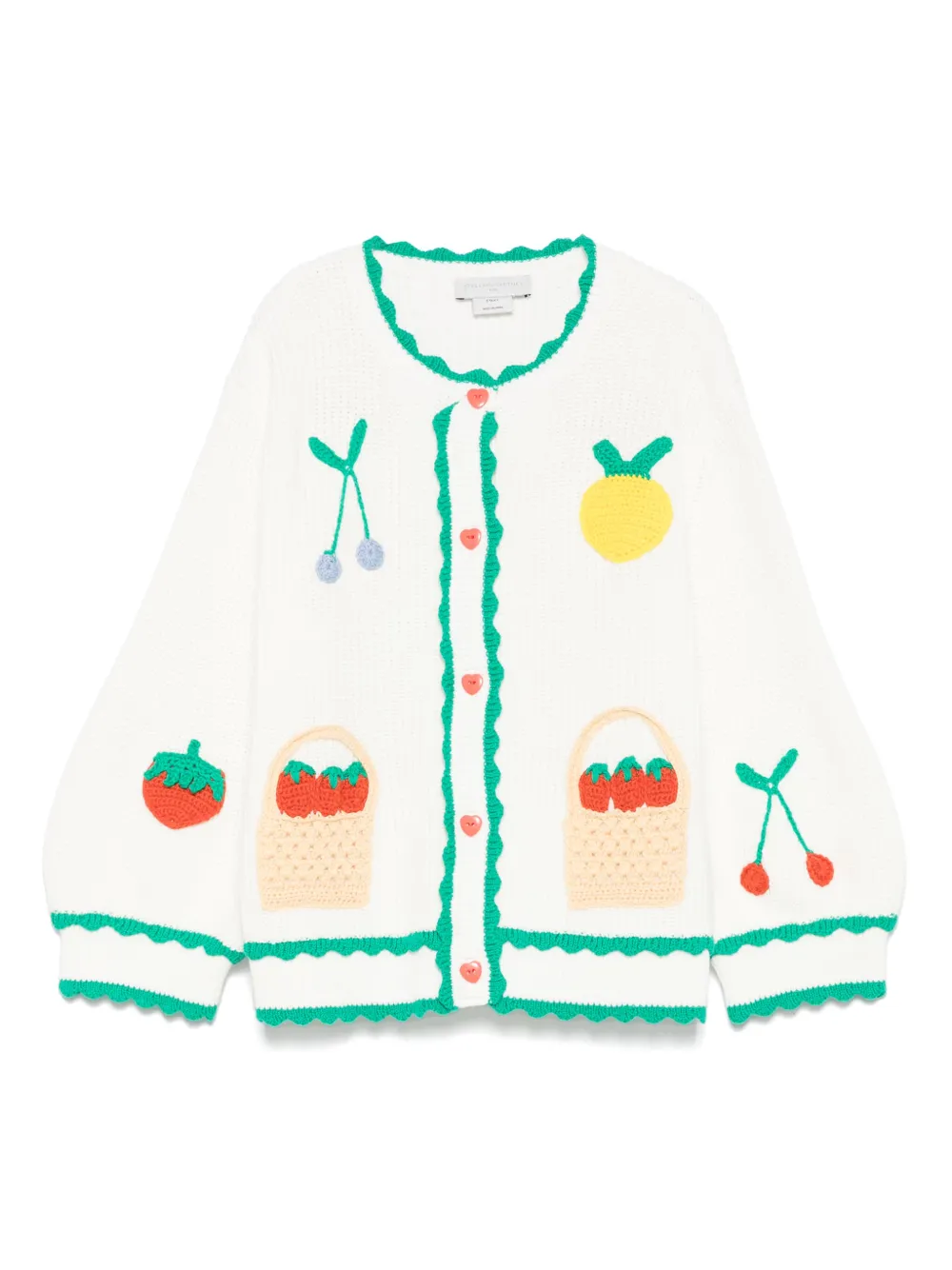 Image 1 of Stella McCartney Kids 프루츠 자수 가디건