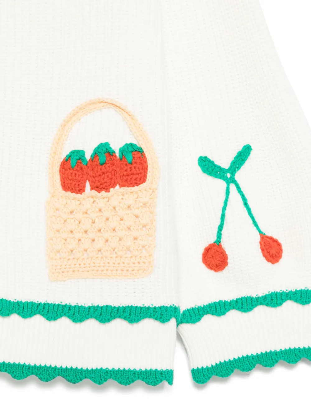 Stella McCartney Kids Vest met geborduurd fruit Wit