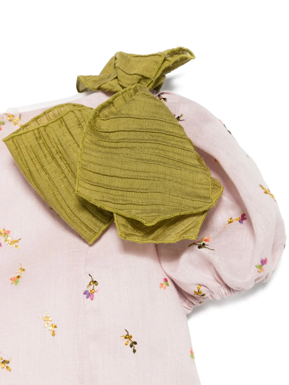 La Stupenderia Polotop met geborduurde bloemen Roze