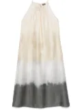 Peserico degradé-print twill maxi dress - Neutrals