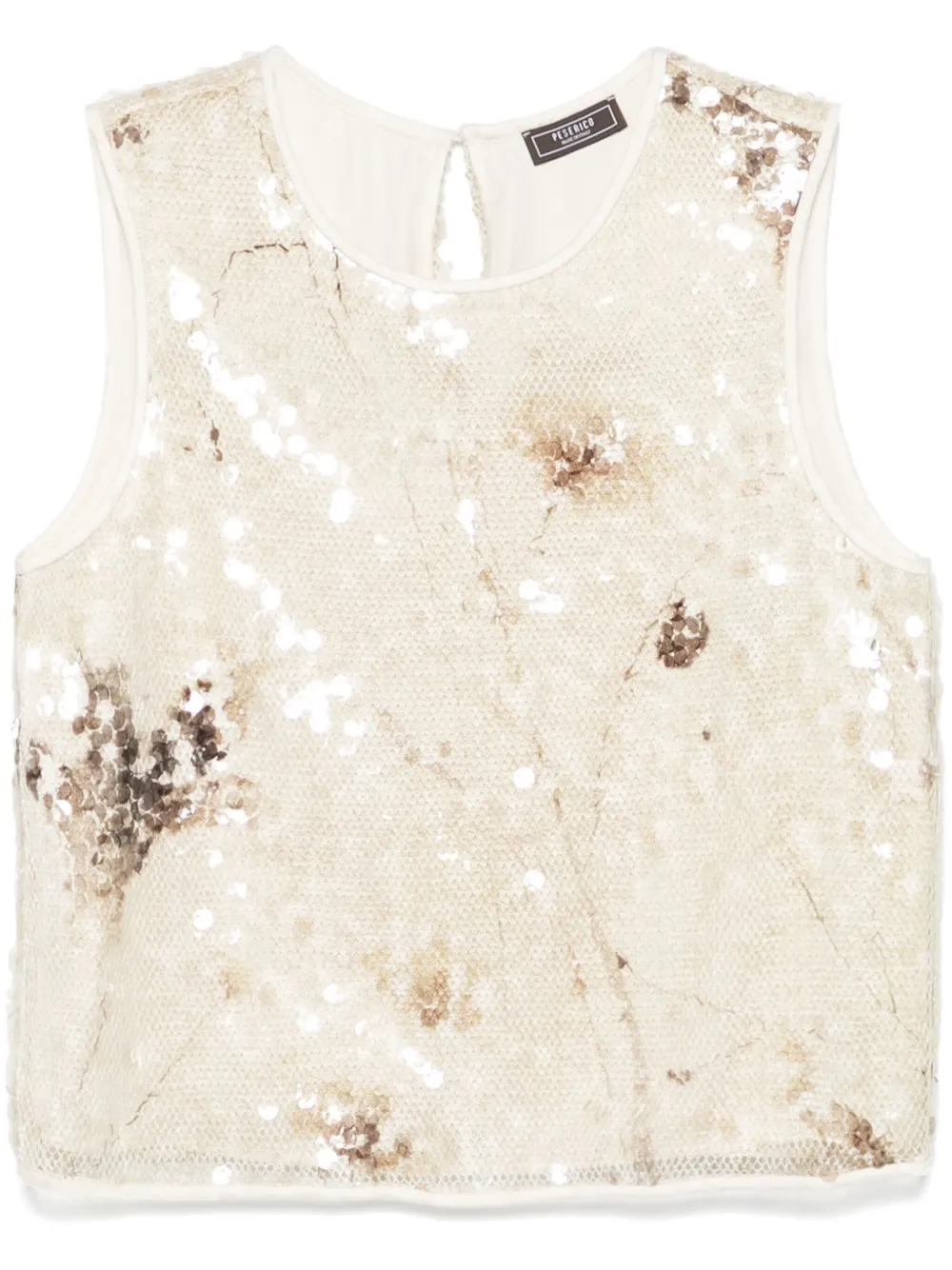 Peserico sequinned lurex top | Neutrals | Image 1