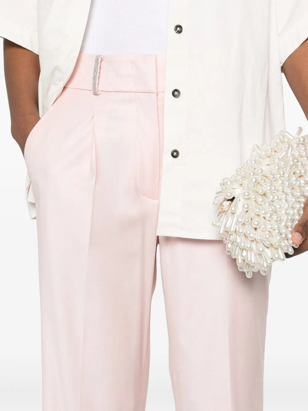 Peserico Stovepipe broek Roze