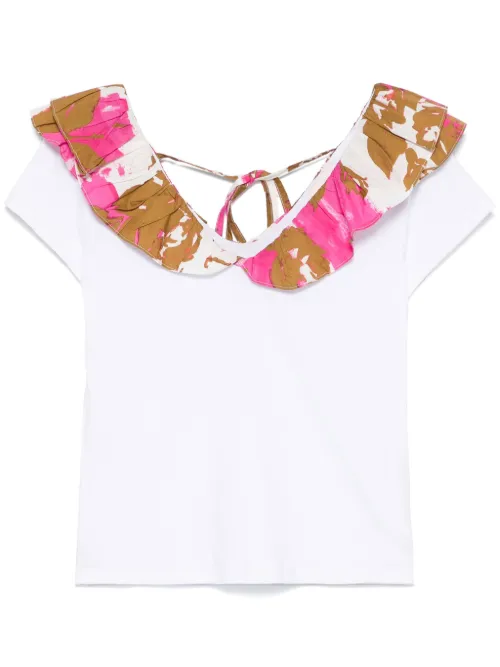 T-shirt à fronces imprimées - LIU JO - Modalova