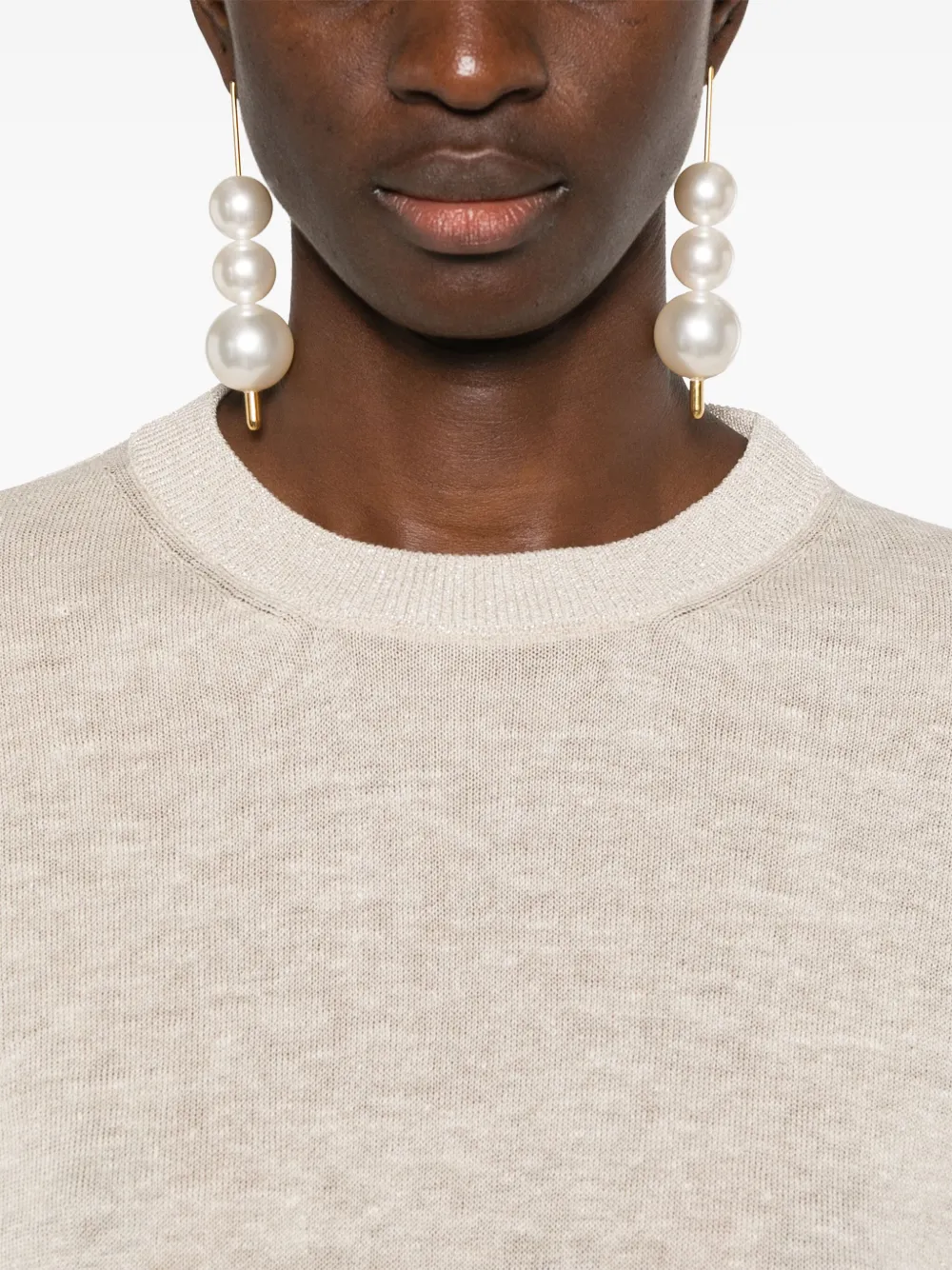 fine-knit T-shirt
