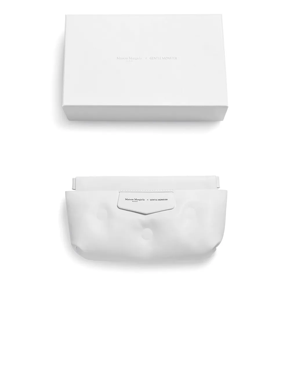 Maison Margiela x Gentle Monster zonnebril met vier stiksels Grijs