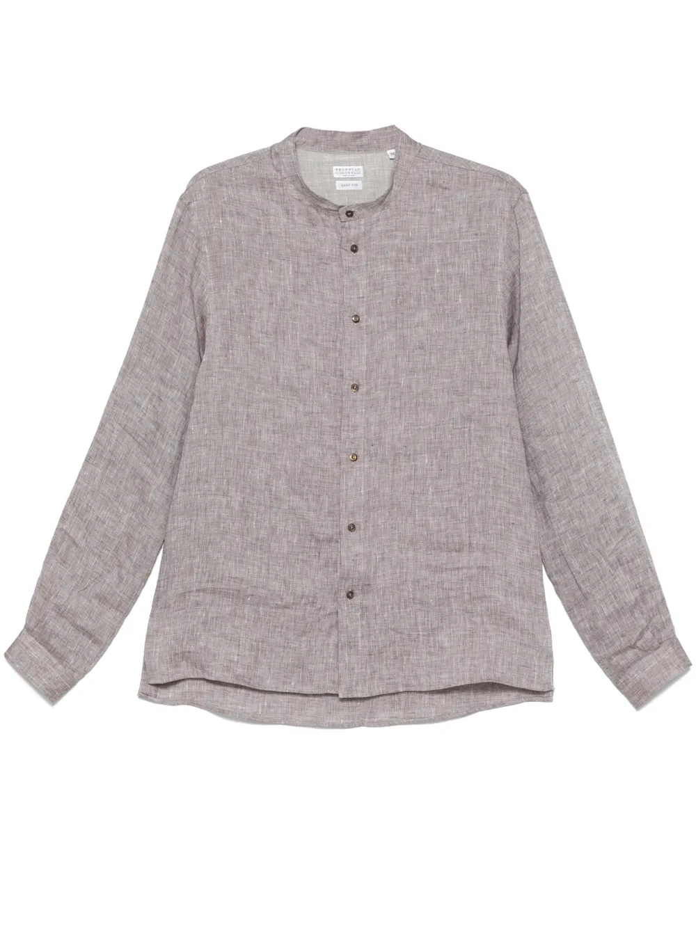 Brunello Cucinelli camisa de lino | marrón | Image 1