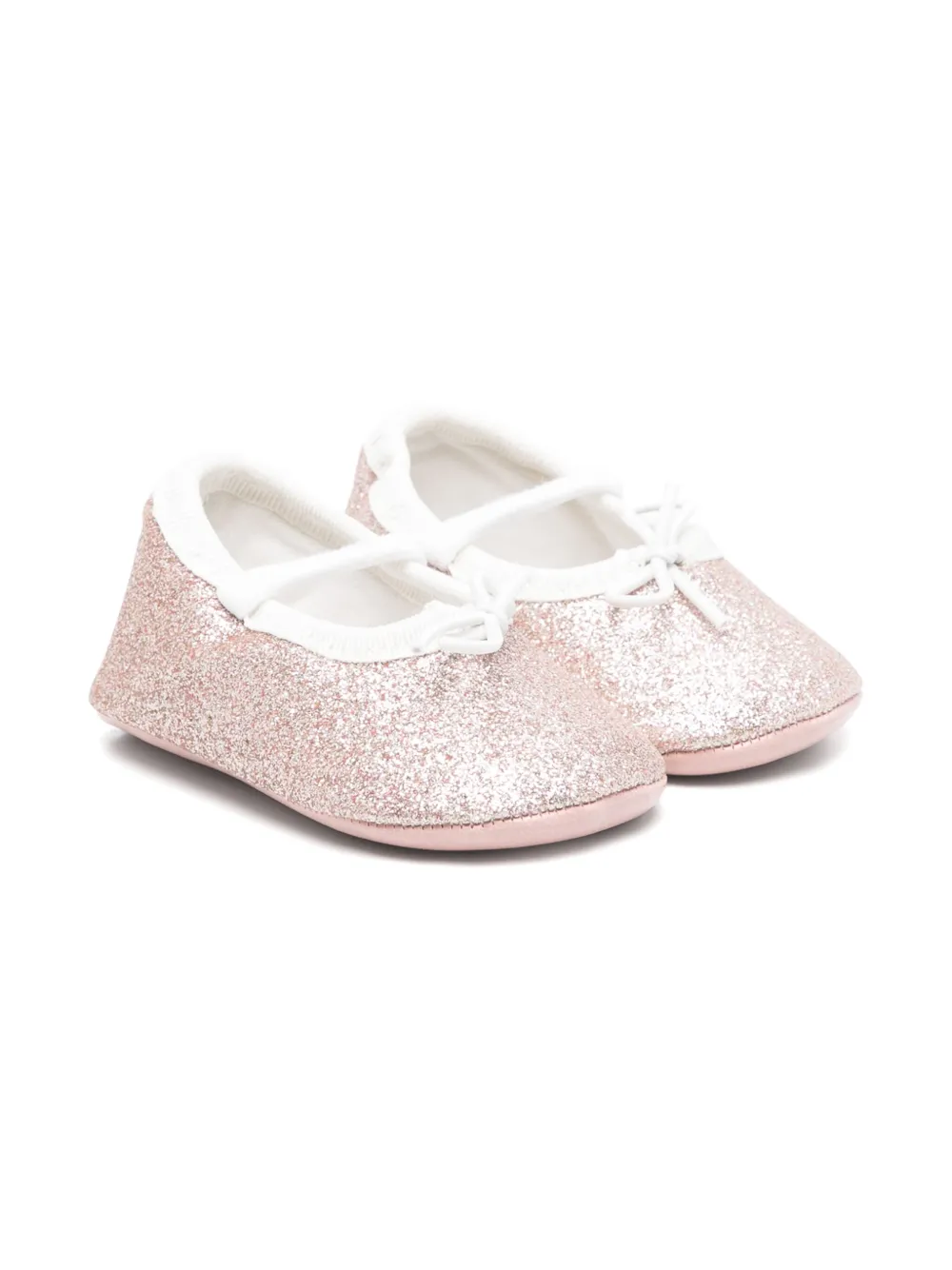 Douuod Babies' Glitter Ballet Flats In Pink